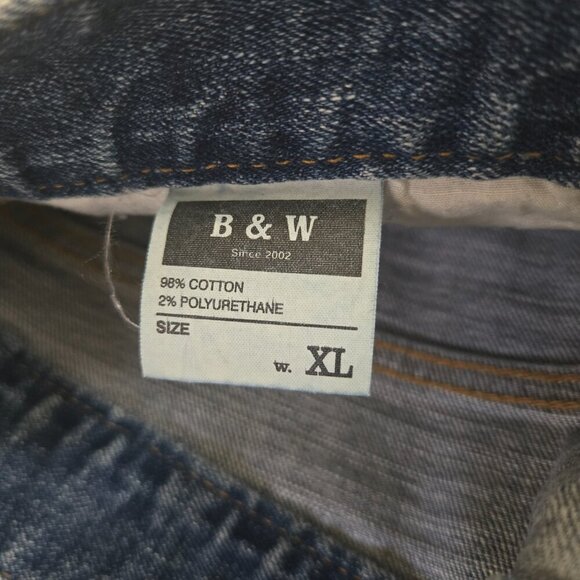 Lot 2 Men's Slim Straight Leg Jeans Abercrombie B&W Size 30 XL - Picture 8 of 8